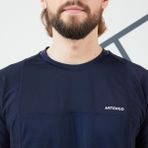 Decathlon Artengo Lacivert Beyaz Dry Rn Erkek Kısa Kollu Tenis T-Shirt