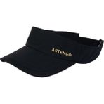 Decathlon Artengo Vizör Şapka Unisex Tenis İçin Siyah Sentetik Malzeme Güneş Koruma - Standart