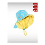 Decathlon Bebek Uv Korumalı Şapka Sarı Mavi Savan Baskılı