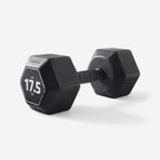 Decathlon Corength 17.5 kg Kas Geliştirme Crosstraining Siyah Altıgen Dambıl