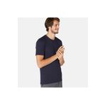 Decathlon Domyos 500 Fitness Hafif Antrenman Lacivert Slim Erkek Spor T-Shirt