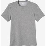 Decathlon Domyos 500 Slim Fitness Hafif Antrenman Yosun Gri Erkek Spor T-shirt
