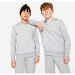 Decathlon Domyos Çocuk Açık Gri Kapüşonlu Sweatshirt