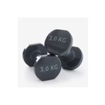 Decathlon Domyos Fitness Gri 2x3 kg Dambıl