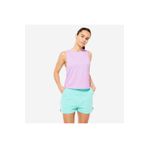 Decathlon Domyos Fitness Hafif Antrenman Lila Crop Top Kadın Atlet