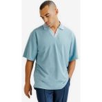 Decathlon Erkek Oversize Polo Tişört - Mavi - Heritage - XL