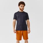 Decathlon Erkek Siyah Nefes Alan Spor Tişörtü KIPRUN Dry 100 - Koşu - 3XL