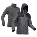 Decathlon Forclaz Gri 0 Derece Su Geçirmez Erkek Outdoor Kışlık Mont