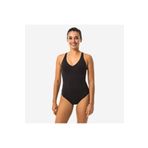 Decathlon Kadın Çapraz Sırt Detaylı Mayo - Siyah - Pearl