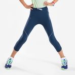 Decathlon Kiprun Confort 500 Lacivert Çocuk Kısa Koşu Taytı