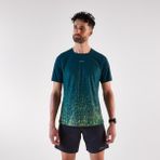 Decathlon Kiprun Erkek Arazi Koşusu Tişörtü - Mavi - Kiprun Run 500 Resist - Petrol Mavisi