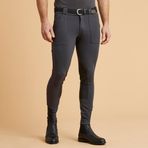 Decathlon Koyu Gri 140 Fouganza Erkek Binici Pantolonu