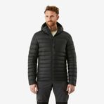 Decathlon MT500 10 °C Forclaz Kuş Tüyü Şişme Kapüşonlu Siyah Erkek Outdoor Mont
