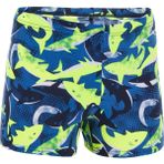 Decathlon Nabaiji Fitib Mavi Neon Sarı Çocuk Boxer Mayo