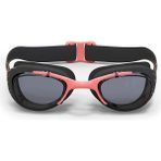 Decathlon Nabaiji Şeffaf Camlı Yüzücü Gözlüğü - L Boy - Siyah / Turuncu - 100 Xbase - Siyah - Pembe