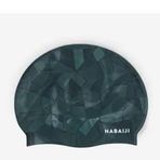 Decathlon Nabaiji Siyah Yeşil Silikon Yüzücü Bonesi