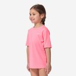 Decathlon Olaian 100 Pembe Slim Fit Kısa Kollu UV Korumalı Çocuk T-Shirt