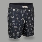 Decathlon Olaian 100 Siyah Erkek Uzun Boardshort