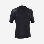 Decathlon Olaian 500 Siyah Slim Fit Kısa Kollu UV Korumalı Erkek T-Shirt