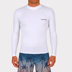 Decathlon Olaian Beyaz 100 Erkek Slim Fit Uzun Kollu Uv Korumalı Tshirt