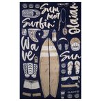 Decathlon Olaian Icon 145x85 cm Mavi Plaj Havlusu