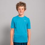 Decathlon Olaian Mavi Water Çocuk Standart Kalıp Kısa Kollu Uv Korumalı Tshirt