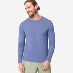 Decathlon Olaian Water Uv Korumalı Mavi Uzun Kollu Erkek Sörf T-shirt