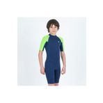 Decathlon Olaian Yulex 100 1.5 mm Mavi Yeşil Çocuk Sörf Shorty