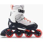 Decathlon Oxelo Çocuk Fitness Pateni - Gri / Kırmızı - Fıt3 - 29 - 32