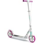 Decathlon Oxelo Manuel Scooter Beyaz/Mor 2 Tekerlekli Yetişkinler İçin Hafif ve Katlanabilir MID9 - Pembe - Beyaz