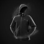 Decathlon QUECHUA Erkek Polar Mont 3XL Kapüşonlu Siyah Nefes Alabilir ve Esnek Kumaş SH100 U-WARM