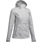 Decathlon Quechua MH100 Alacalı Gri Kadın Outdoor Yağmurluk
