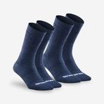 Decathlon Quechua SH100 Mid 2 Çift Mavi Yetişkin Outdoor Uzun Termal Çorap