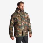 Decathlon Solognac 100 -10 °C Avcılık ve Doğa Gözlemi Kamuflaj Su Geçirmez Kışlık Erkek Mont