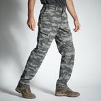 Decathlon Solognac 100 Camo Avcılık ve Doğa Gözlemi Kamuflaj Desenli Gri Erkek Pantolon