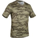 Decathlon Solognac 100 Kısa Kollu Kamuflaj Desenli Yeşil Erkek T-shirt