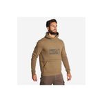 Decathlon Solognac 500 Logo Bej Avcılık ve Doğa Gözlemi Erkek Kapüşonlu Sweatshirt