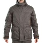 Decathlon Solognac 500 Yeşil -15 Derece Avcılık ve Doğa Gözlemi Su Geçirmez Avcı Kışlık Erkek Mont