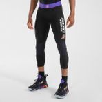 Decathlon Tarmak 500 Nba Los Angeles Lakers Siyah Yetişkin 3/4 Basketbol Taytı