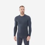 Decathlon Wedze BL500 Gri Dikişsiz Sıcak Tutan Üst Kayak Erkek Termal İçliği