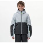 Decathlon Wedze Çocuk Kayak Montu - Gri - 180 Warm - Gri - Sarı - 10 Yaş