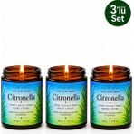 Decevorine Sivrisinek Alanlarında Tercih Edilen Citronella ve Limon Otu Mumu 100 gr 3 Lü Paket