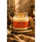 Decevorine Tin Demi Geçmişe Kapı Kokulu Büyük Boy Mum Dark Vanilla Sandal Amber 430 gr - 1
