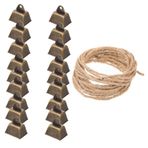 DECHOUS 1 Takım Noel Ağacı Asılı Çan Evcil Hayvanın Kaybolmasını Önleyen Çanlar Rüzgar Çanı Diy Çan Dekoratif Inek Çanı Sığır Çanları Mini Özgürlük Çanları Dekoratif Saat Ütü Klasik