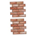 DECHOUS 2 Adet Simüle Tuğla Desen Duvar Sticker Tuğla Duvar Sticker Eski Tuğla Duvar Kağıdı Banyo Mutfak Dekoratif Çıkartmalar Tuğla Dokulu Duvar Paneli Pvc Ev Yapıştırıcı 3 Boyutlu