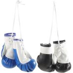 DECHOUS 2 Çift Mini Araba Boks Eldiveni Boks Eldiveni Mini Boks Eldivenleri Asılı Dekorlar Araba Boks Eldiveni Kolye Asılı Süslemeler Kapalı Boks Eldiveni Asılı Aksesuarlar Çantalar Pvc