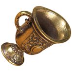 DECHOUS Mini Fincan Şarap Kolye Için Kolye Kolye Madalyon Ortaçağ Vintage Takı Metal Şarap Bardakları Altın Kadeh Bardak Anahtar Kaynağı Bakır Pirinç Erkekler Ve Kadın