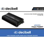 Decibell | DB-60.4AB | 4X60W | 4 Kanal Ab Class Oto Amfi
