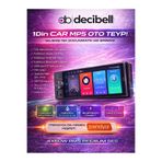 Decibell | DB-6600A-CP | 6.5 Inç Ekran | Android 2+32G | Kablosuz Carplay+Android Auto | Android Oto Teyp