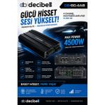 Decibell | DB-80.4AB | 4X80W | 4 Kanal Class Ab Oto Amfi